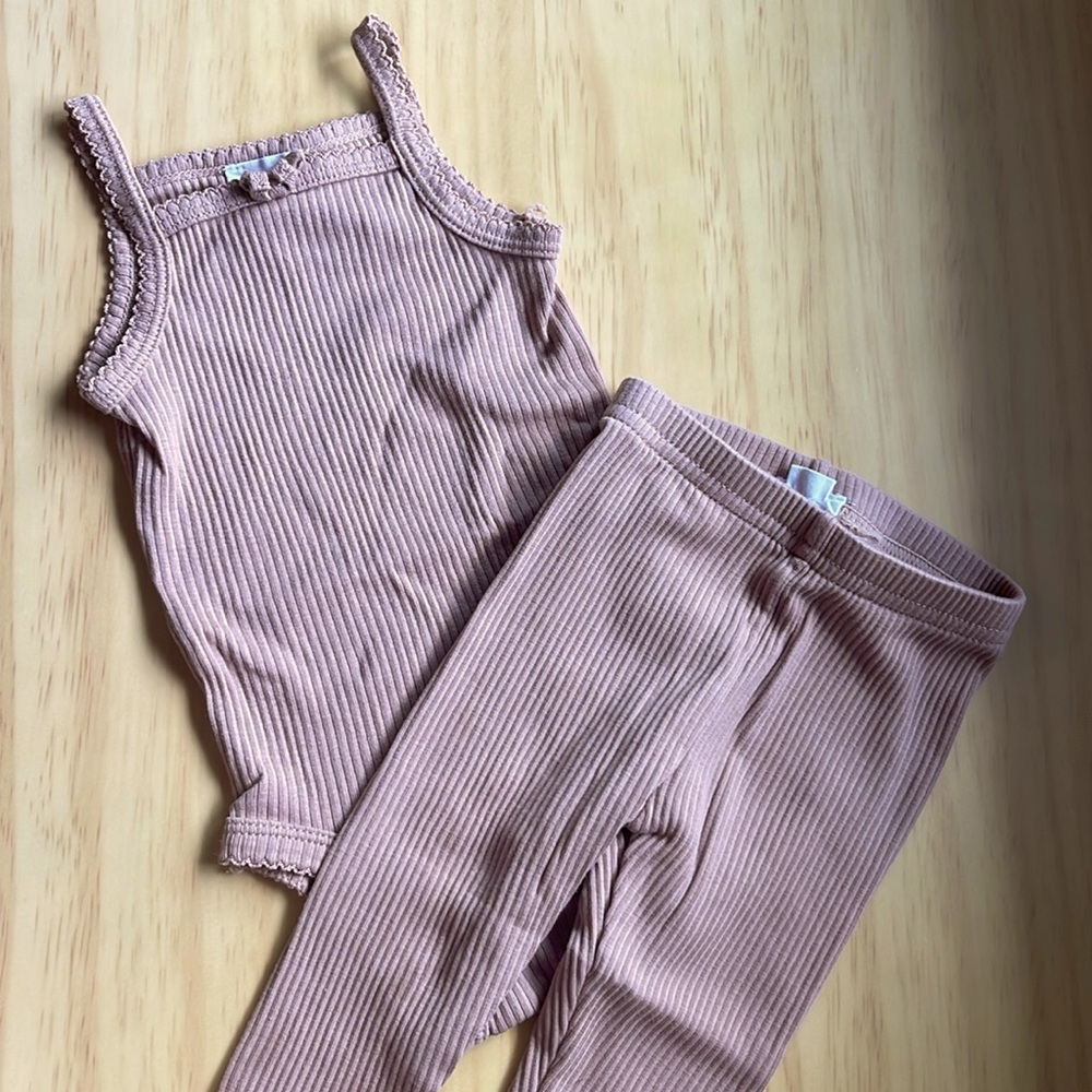 Jamie Kay 3-6m set onside with matching leggings